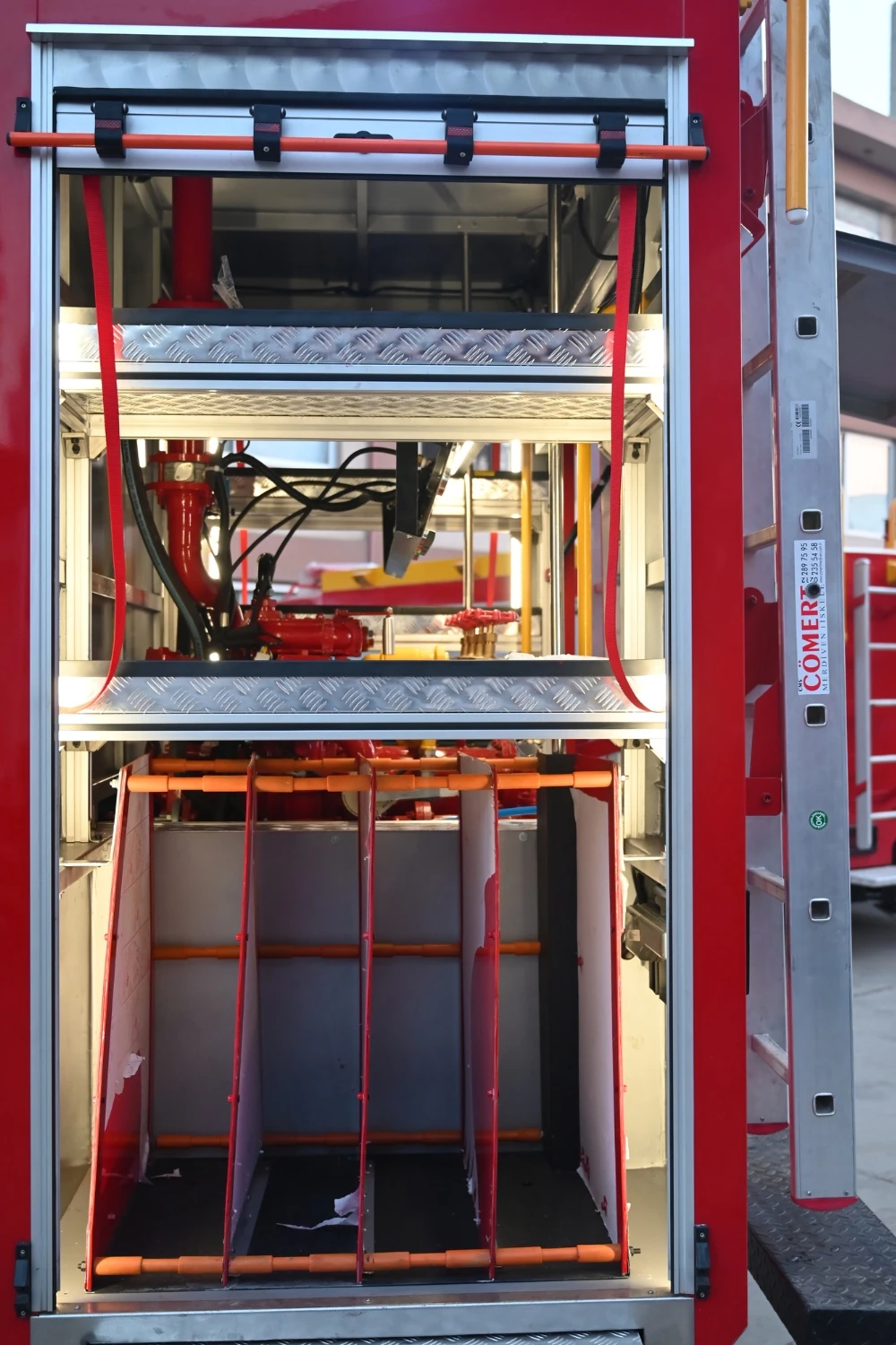 Industrial Fire & Pumper Truck onboard system detail